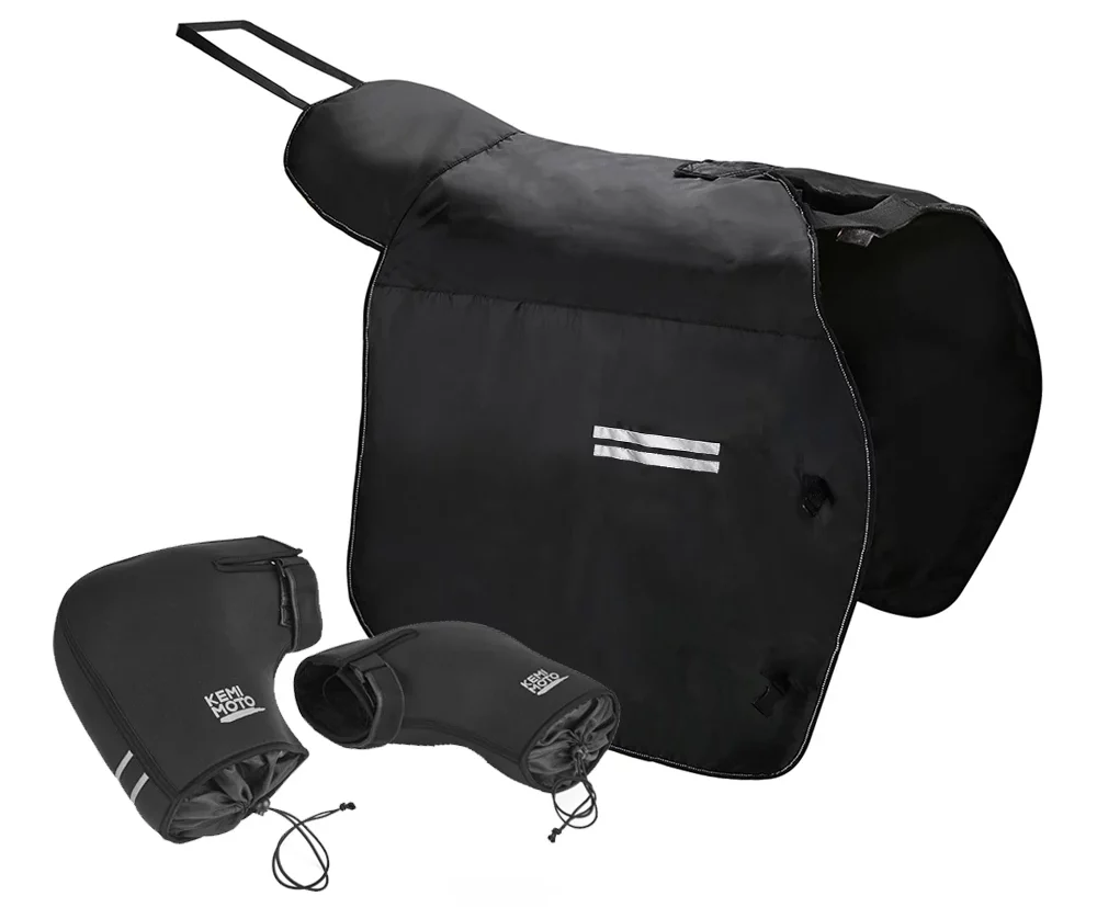 Cubrepiernas KEMITOUR para Scooter – Protector de Rodillas, Manta Invernal Impermeable y Cortaviento para Honda/Vespa