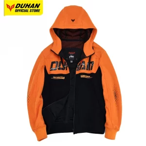 Sudadera de Moto DUHAN para Mujer – Reflectante y Protecciones CE Removibles