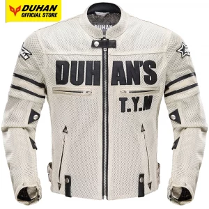Chaqueta de Moto DUHAN Unisex – Verano, Transpirable y con Protección Vintage