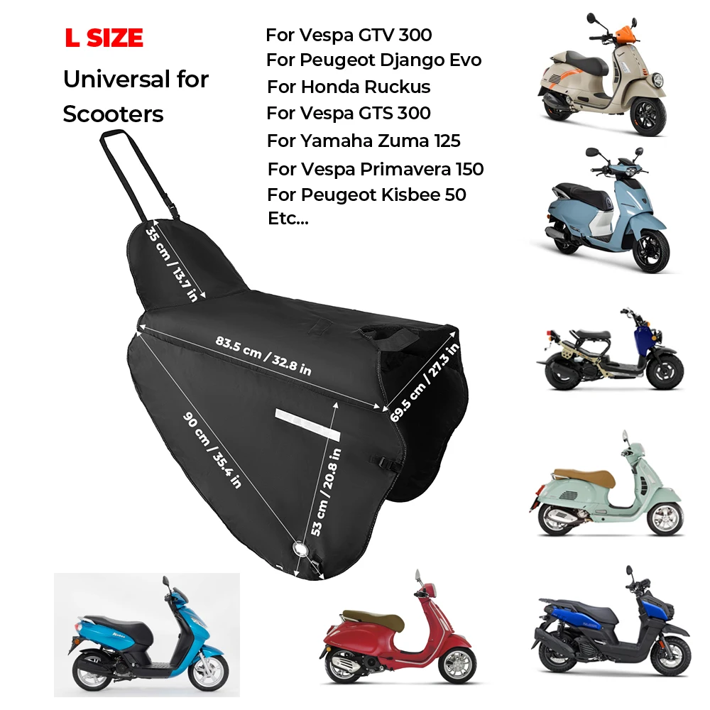 Cubrepiernas KEMITOUR para Scooter – Protector de Rodillas, Manta Invernal Impermeable y Cortaviento para Honda/Vespa - Image 8