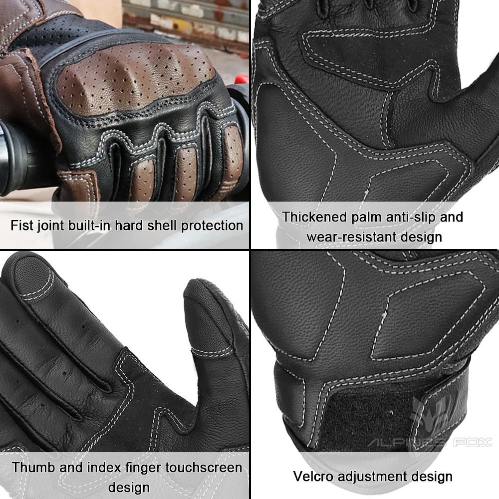 Guantes de Cuero Vintage – CE Certificados - Image 5